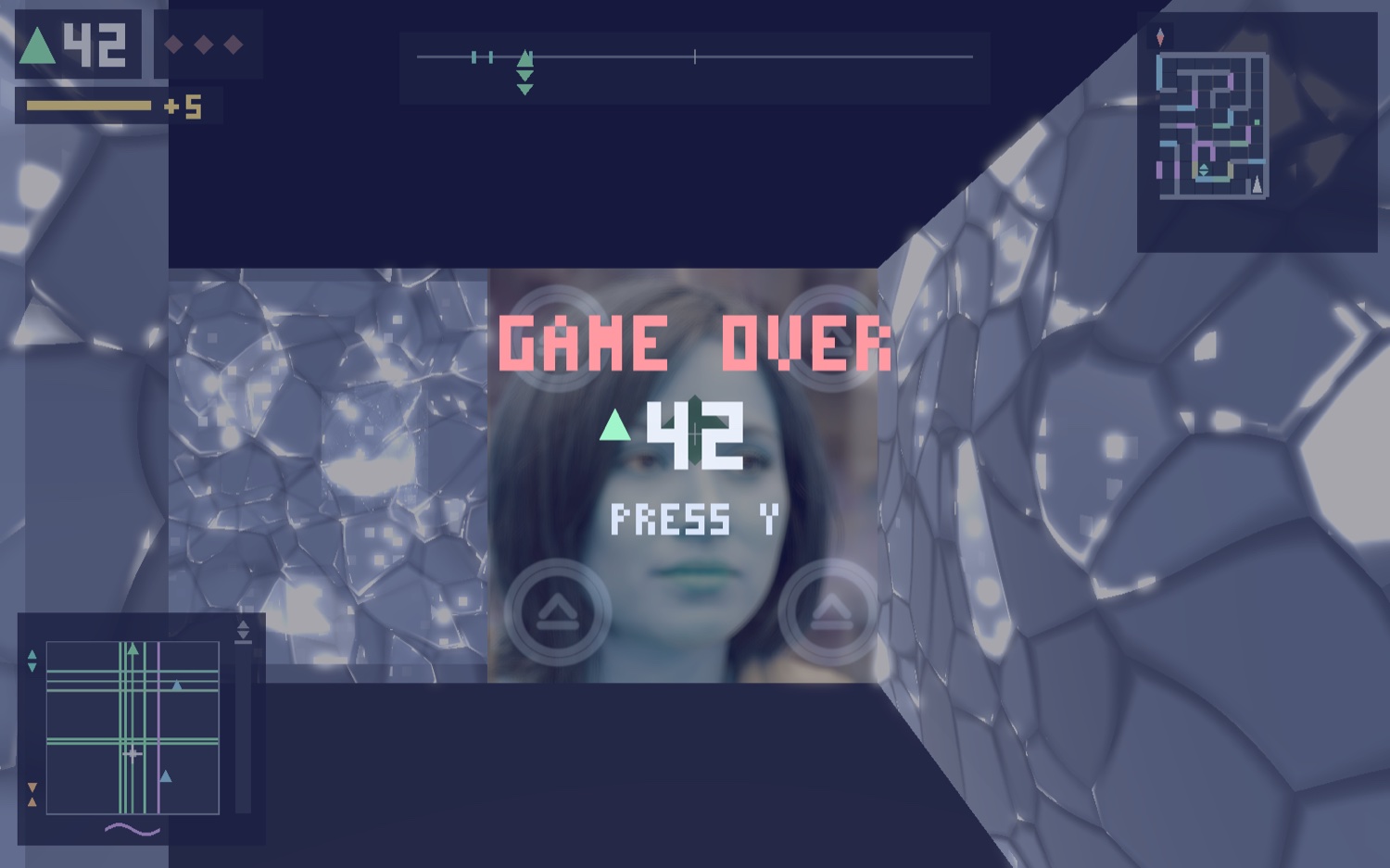 Game over screen